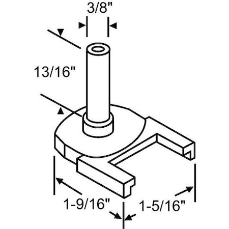 Strybuc STATIONERY PRESSURE SHOE 26-103